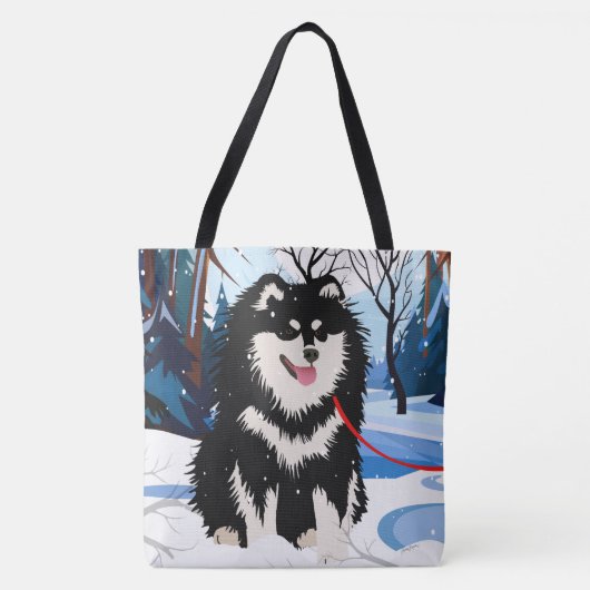 OVER DE FINSE Lapphund Canvas tas (Voorkant)