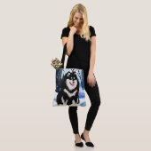 OVER DE FINSE Lapphund Canvas tas (Op model)