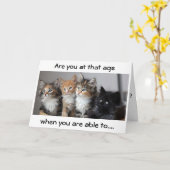 OVER DE GEHEUGEN *GEHEUGEN HUMOR* BIRTHDAAGKAART KAART (Gele Bloem)