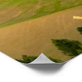 Over de geverfde paleis van Stepteen Butte Poster (Hoek)