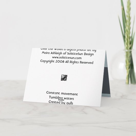 Over de Golven Kaart (Achterkant)