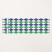 Over de Green Argyle Yoga Mat (Voorkant (horizontaal))