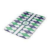 Over de Groene Argyle Bath Mat (Gekanteld)