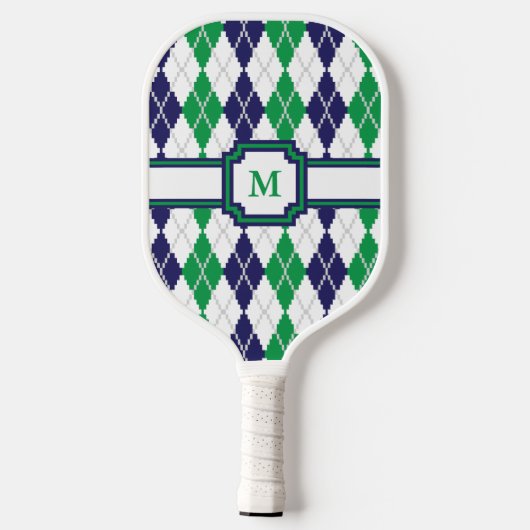 Over de groene Argyle Pickleball Paddle (Achterkant)