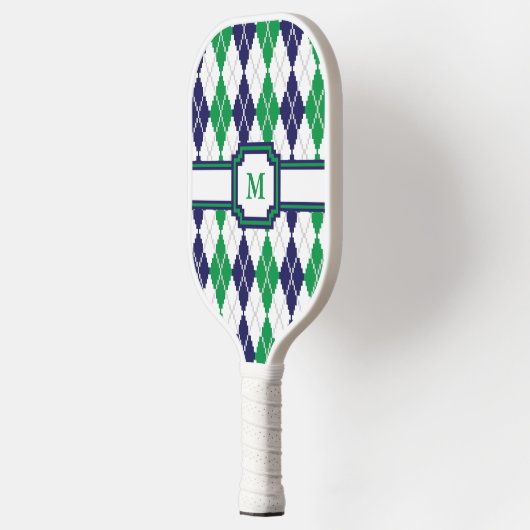 Over de groene Argyle Pickleball Paddle (Links)