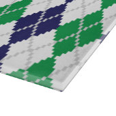 over de groene snijlijn voor kunstglas snijplank (Hoek)