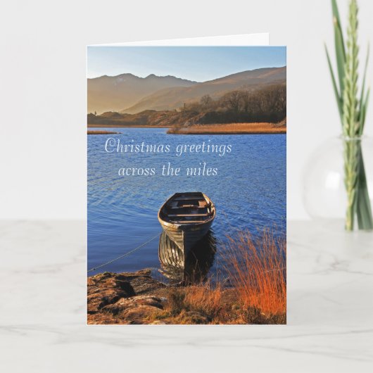 Over de Groeten van Kerstmis van Mijlen Feestdagen Kaart (Voorkant)