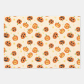 Over de grond verspreide Halloween pompoenen Inpakpapier Vel (Voorkant)