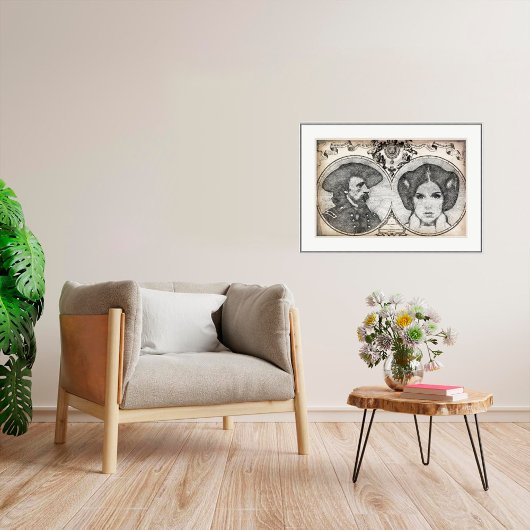 Over de grote kloof heen - Art Print
