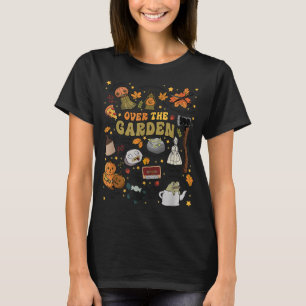 Over de Halloween tuinmuur, pompoen Herfst dank T-shirt