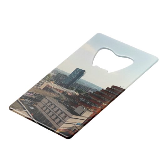 Over de heide creditkaart flessenopener (Achterkant Gekanteld)