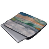 Over de hele baai laptop sleeve (Voorkant onderkant)
