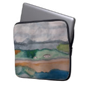 Over de hele baai laptop sleeve (Voorkant Links)