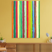 Over de hele linie 30 x 40 Canvas Print (Insitu (Woonkamer))