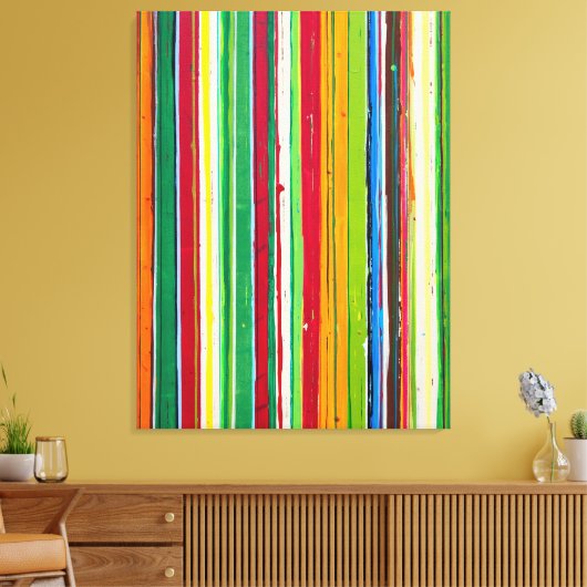 Over de hele linie 30 x 40 Canvas Print (Insitu (Woonkamer))