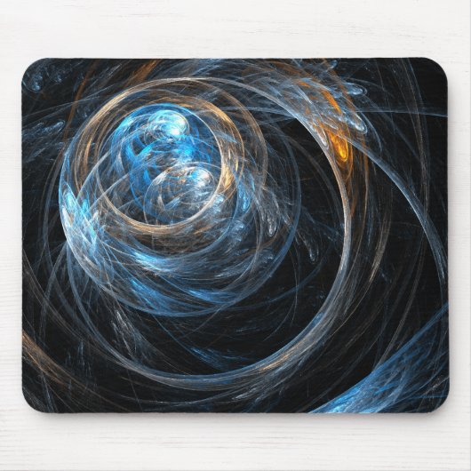 Over de hele wereld Abstracte Art Mousepad Muismat (Voorkant)