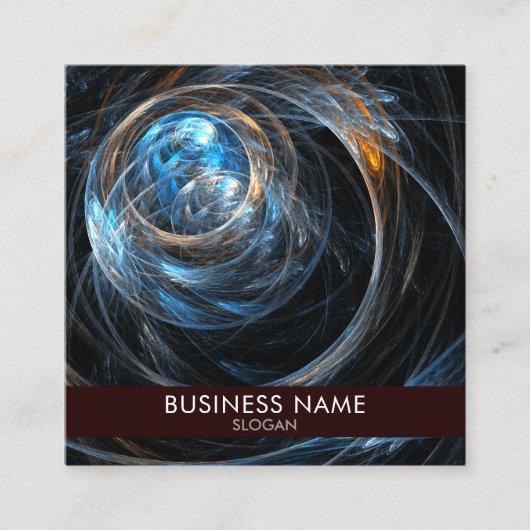 Over de hele wereld Abstracte art Professional Vierkante Visitekaartje (Voorkant)