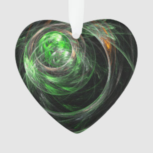 Over de hele wereld Abstracte kunst acrylhart Ornament