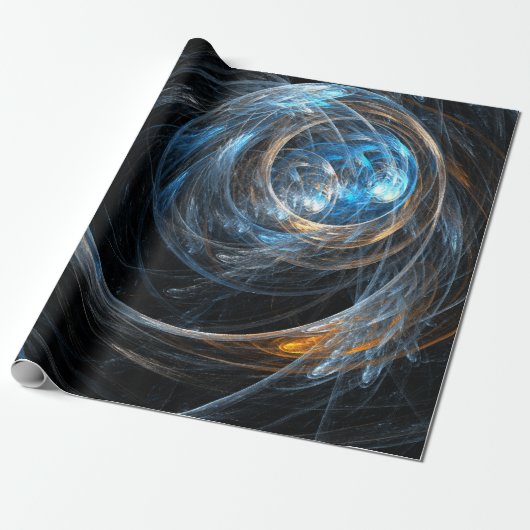 Over de hele wereld Abstracte kunst Cadeaupapier (Uitgerold)
