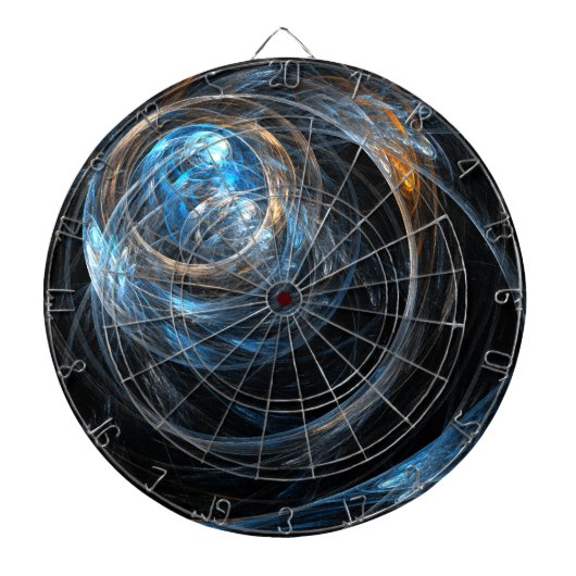 Over de hele wereld Abstracte kunst Dartbord (Voorkant)