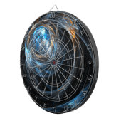 Over de hele wereld Abstracte kunst Dartbord (Voorkant Rechts)