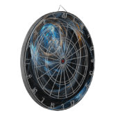 Over de hele wereld Abstracte kunst Dartbord (Voorkant Links)