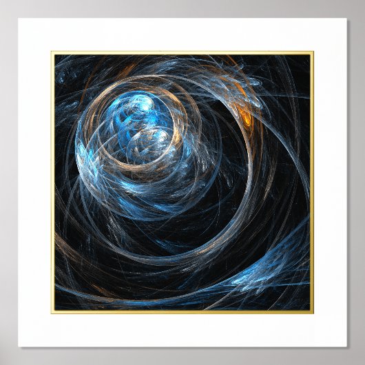 Over de hele wereld Abstracte kunst Folie Afdrukken (Voorkant)