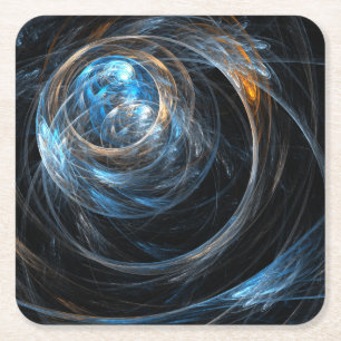 Over de hele wereld Abstracte kunst Kartonnen Onderzetters