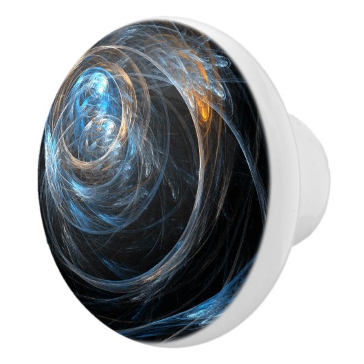 Over de hele wereld Abstracte kunst Keramische Knop (Rechts)