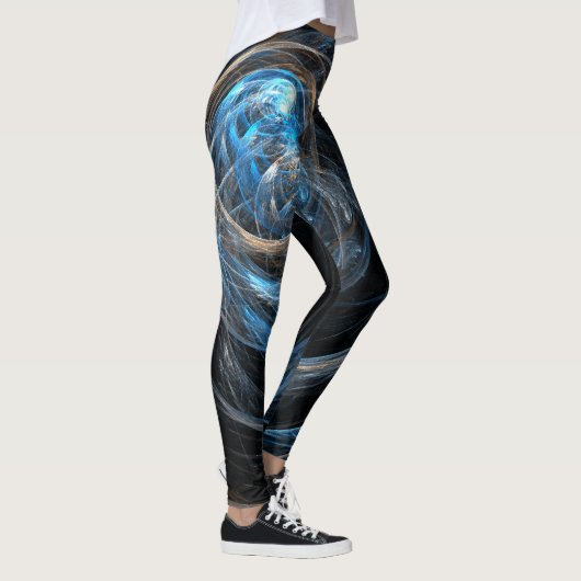 Over de hele wereld Abstracte kunst Leggings (Rechts)