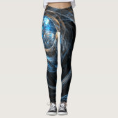 Over de hele wereld Abstracte kunst Leggings (Voorkant)