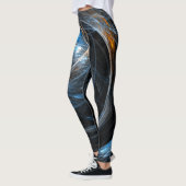 Over de hele wereld Abstracte kunst Leggings (Links)