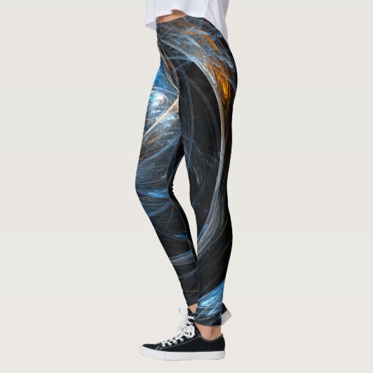 Over de hele wereld Abstracte kunst Leggings (Links)