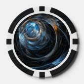 Over de hele wereld Abstracte kunst Poker Chips (Voorkant)