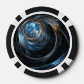 Over de hele wereld Abstracte kunst Poker Chips (Achterkant)