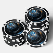 Over de hele wereld Abstracte kunst Poker Chips (Opstapeling)