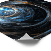 Over de hele wereld Abstracte kunst Poster (Hoek)