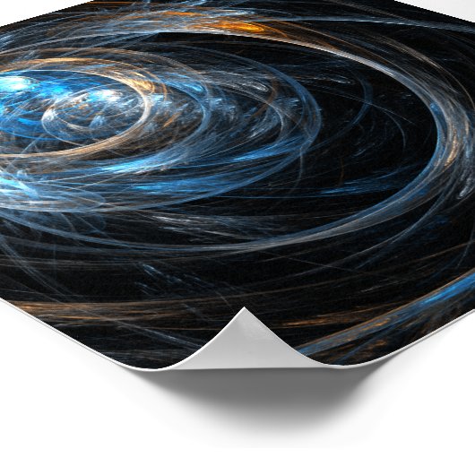 Over de hele wereld Abstracte kunst Poster (Hoek)