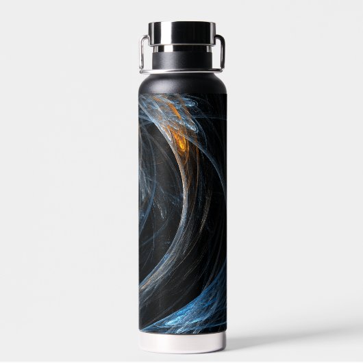 Over de hele wereld Abstracte kunst Waterfles (Achterkant)