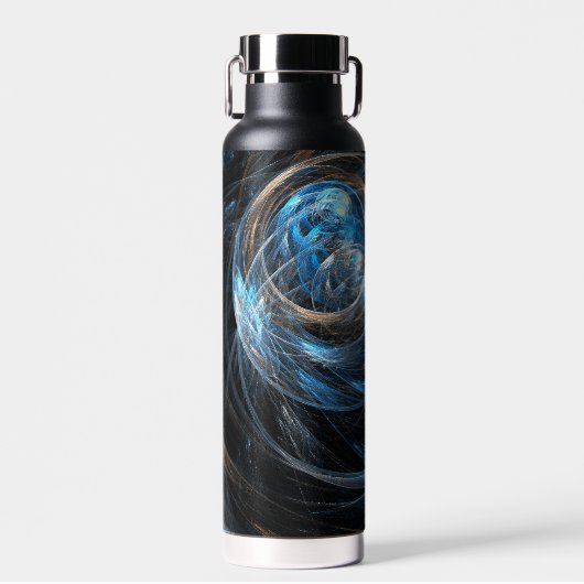 Over de hele wereld Abstracte kunst Waterfles (Voorkant)