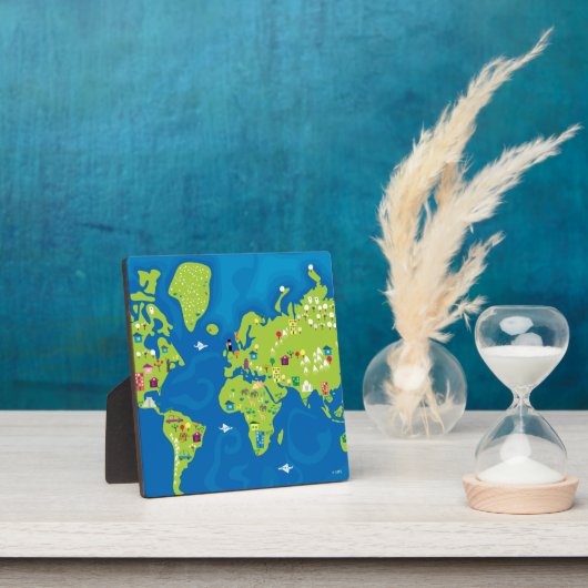 Over de hele wereld fotoplaat (Insitu)