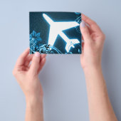 over de hele wereld: hifi-vliegtuig flyer (Hand)