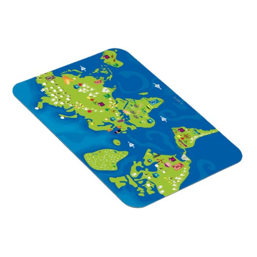 Over de hele wereld magneet (Rechterzijde)