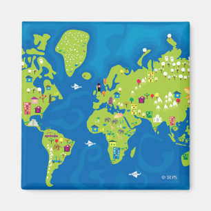 Over de hele wereld magneet