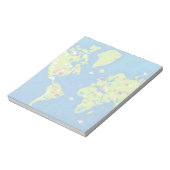 Over de hele wereld notitieblok (Linkerzijde)