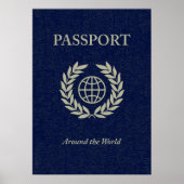 over de hele wereld : paspoort poster (Voorkant)