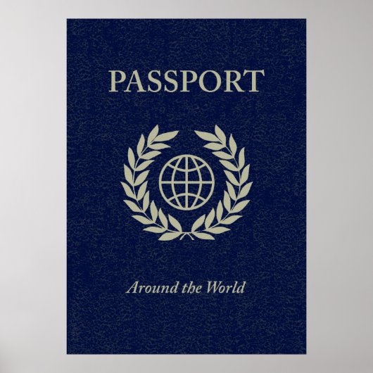 over de hele wereld : paspoort poster (Voorkant)