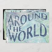 over de hele wereld : paspoortpagina kaart (Voorkant / Achterkant)