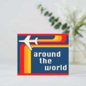 over de hele wereld retro - strepen (Staand voorkant)