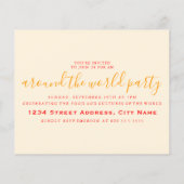 over de hele wereld retro - strepen (Achterkant)